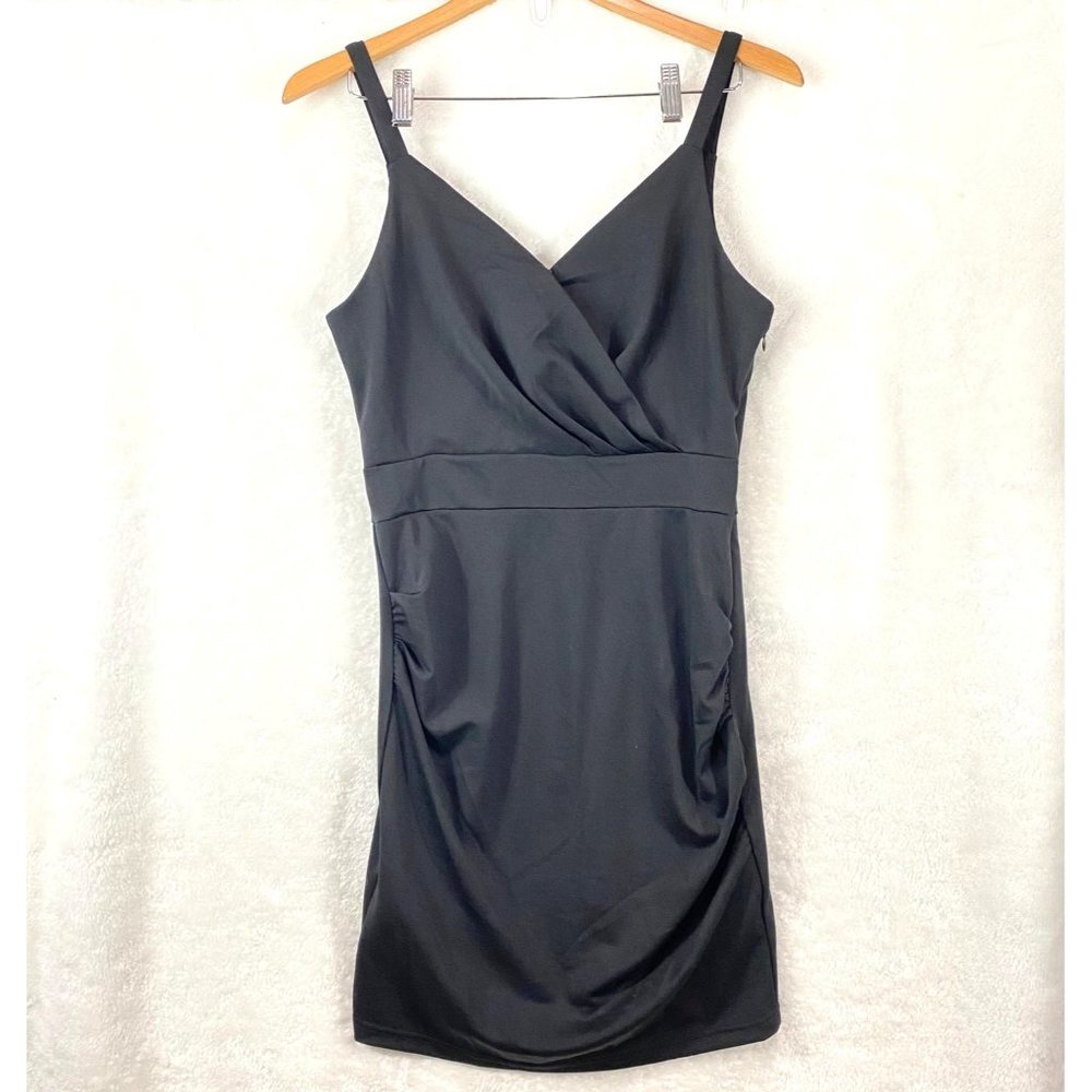 NWT Curlbiuty little black dress‎ sz M medium poly spandex